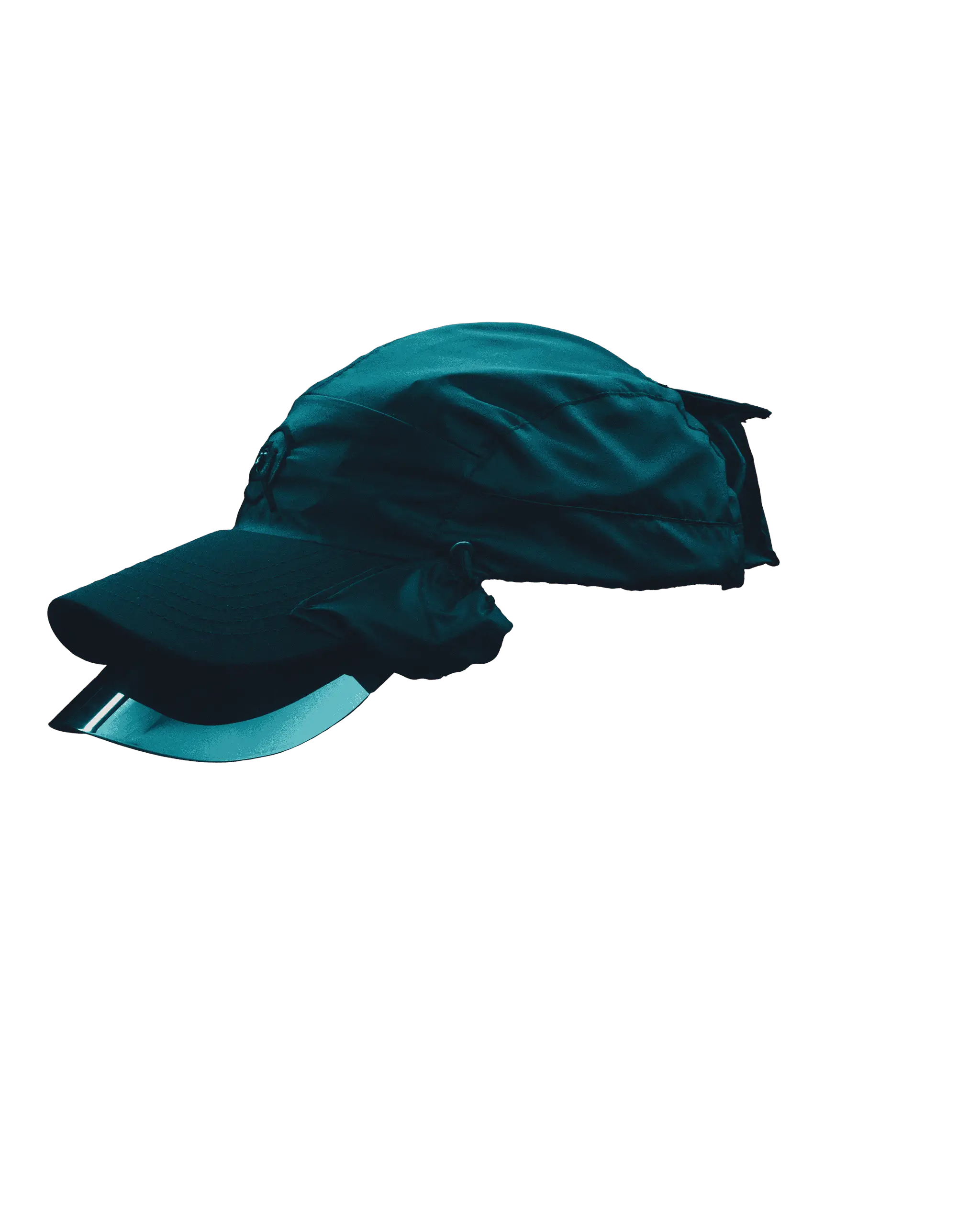 Captured Cap rotating through 180 degrees.