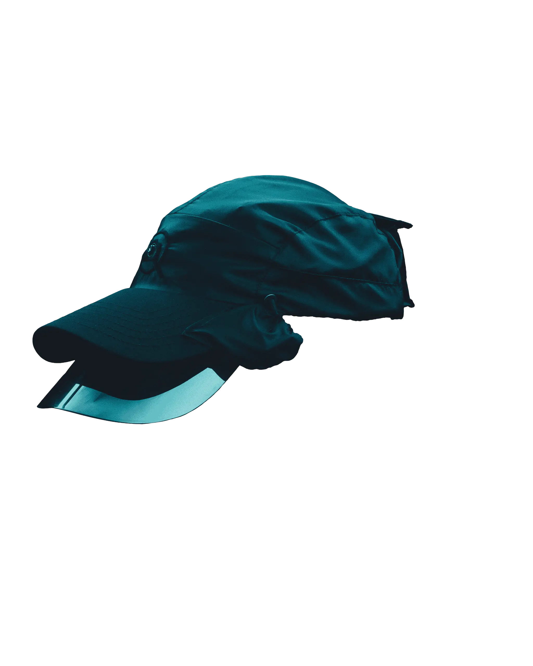 Captured Cap rotating through 180 degrees.