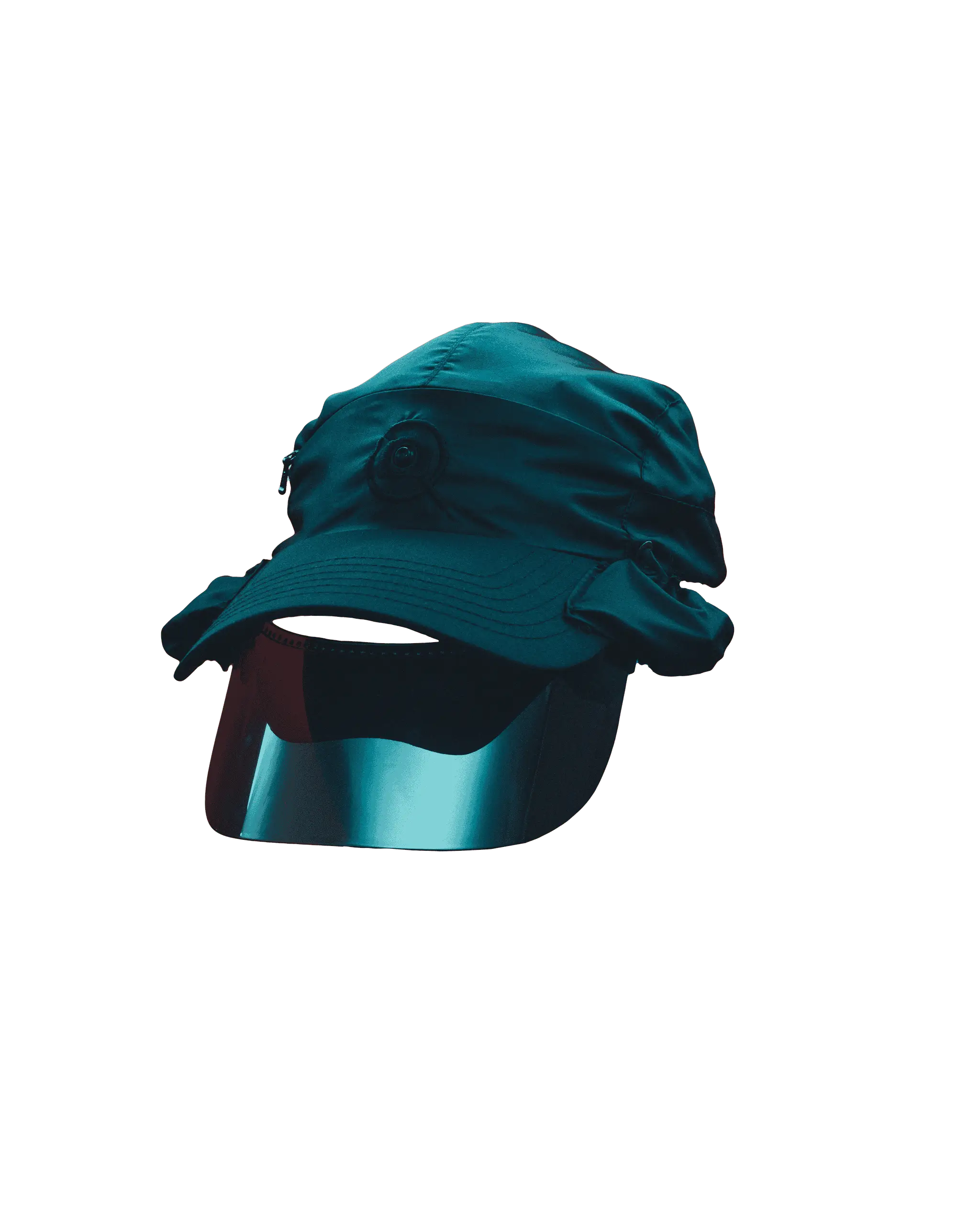Captured Cap rotating through 180 degrees.