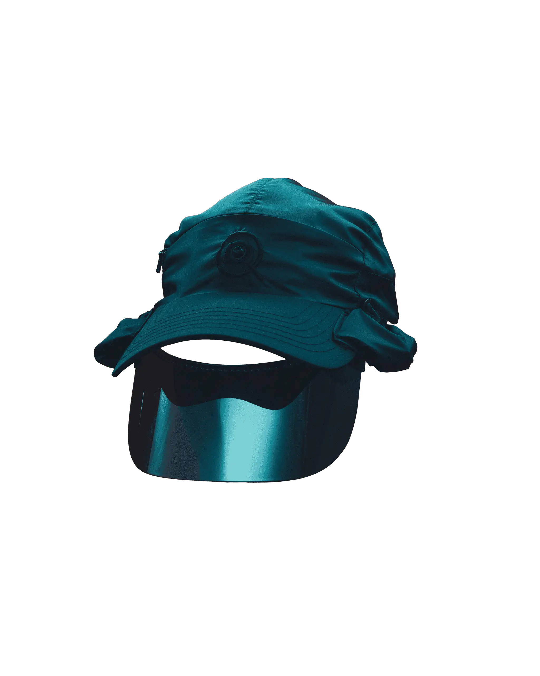 Captured Cap rotating through 180 degrees.