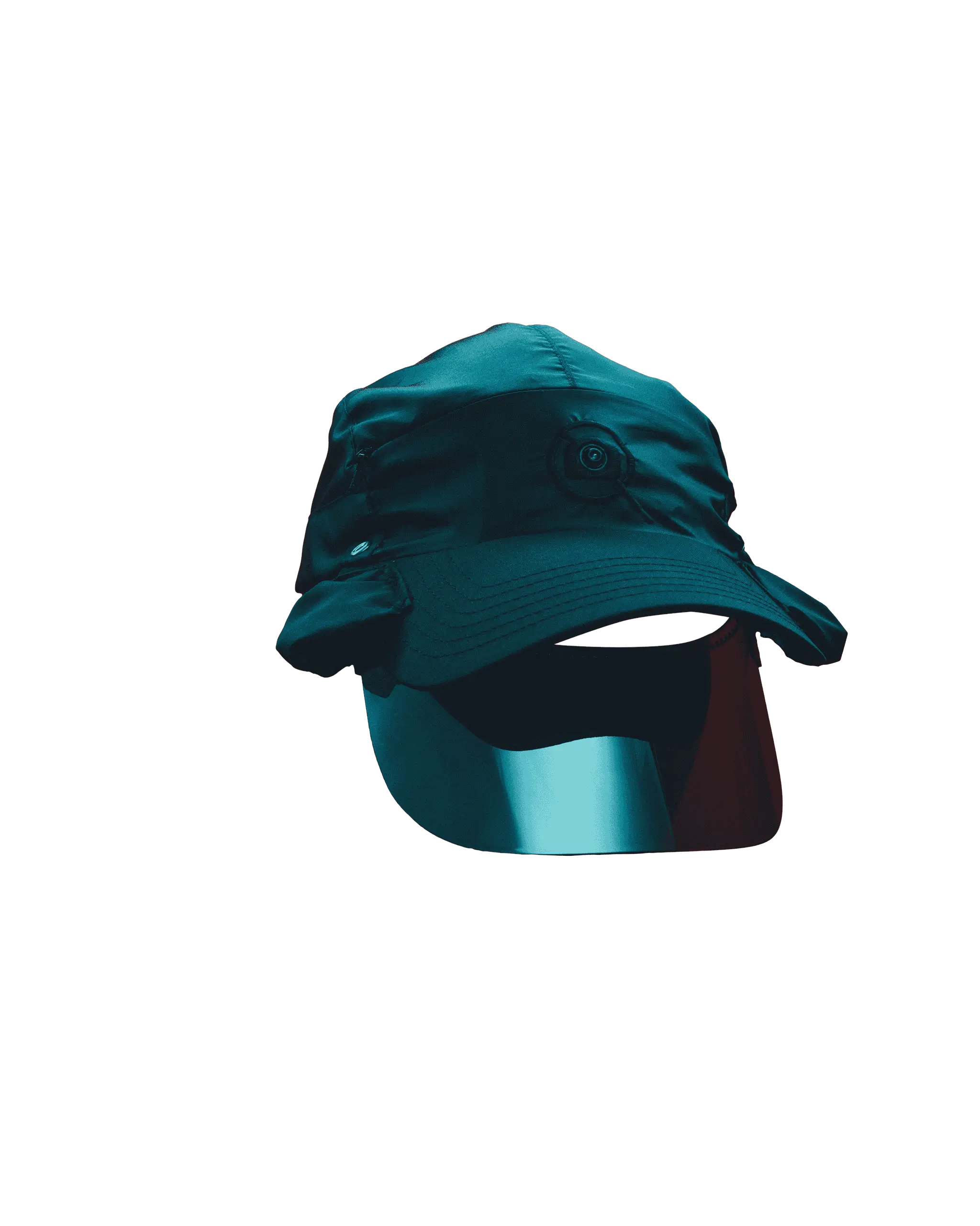 Captured Cap rotating through 180 degrees.
