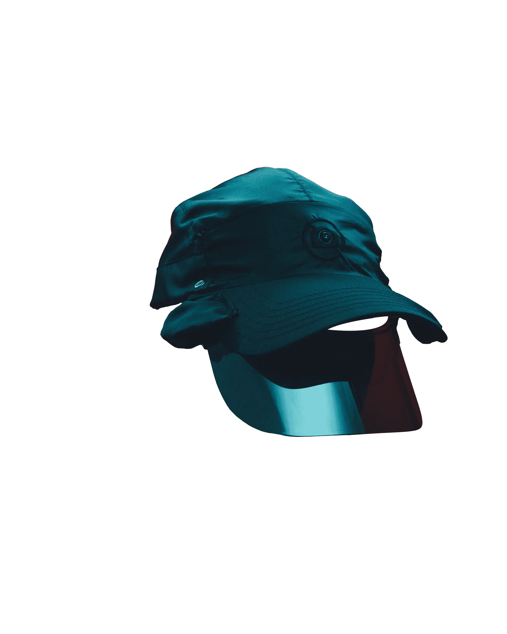 Captured Cap rotating through 180 degrees.