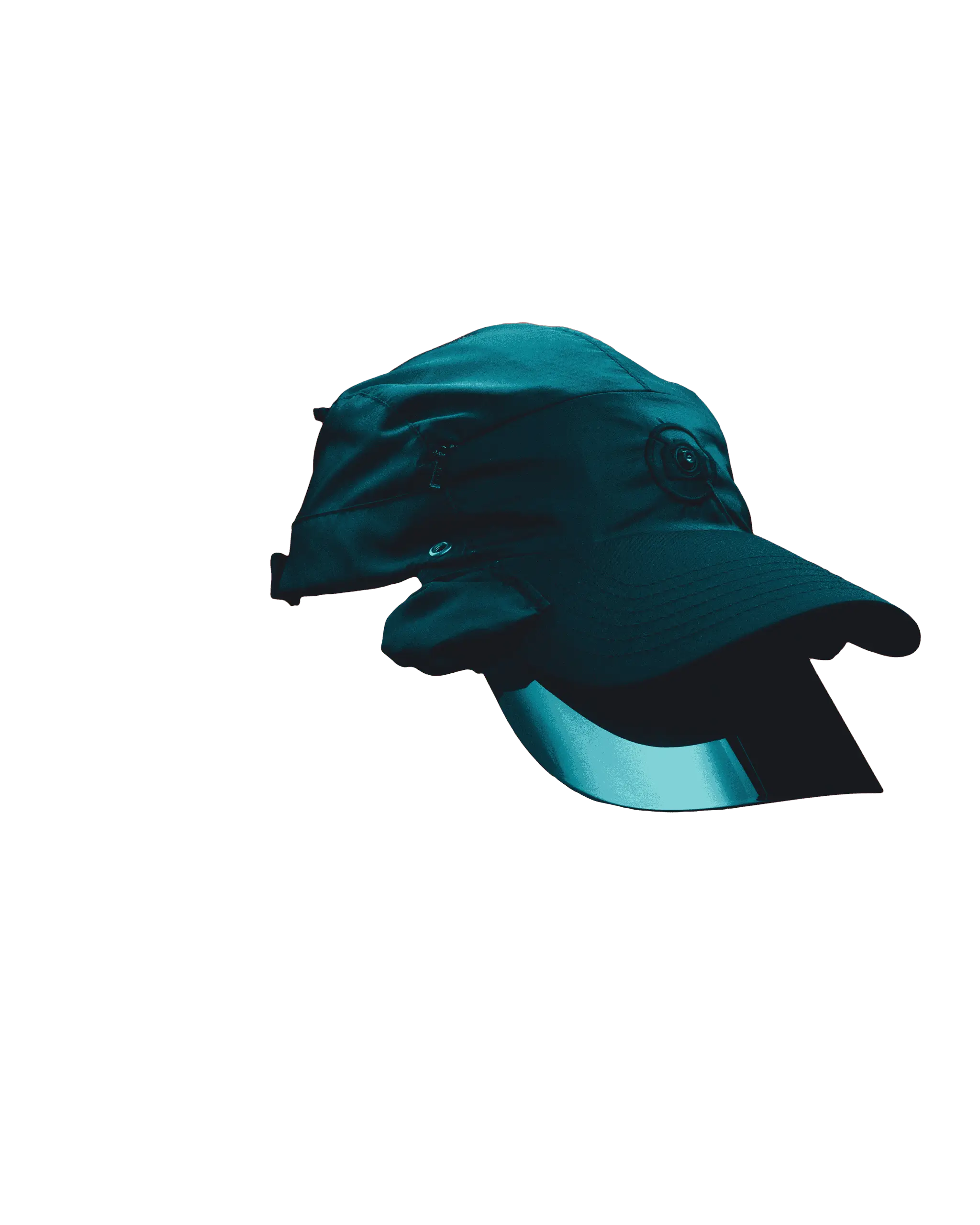 Captured Cap rotating through 180 degrees.