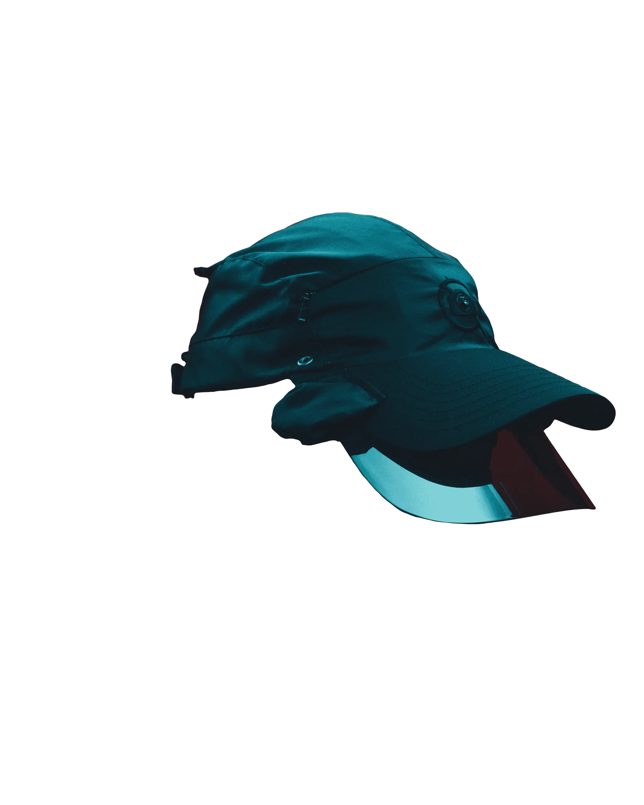 Captured Cap rotating through 180 degrees.