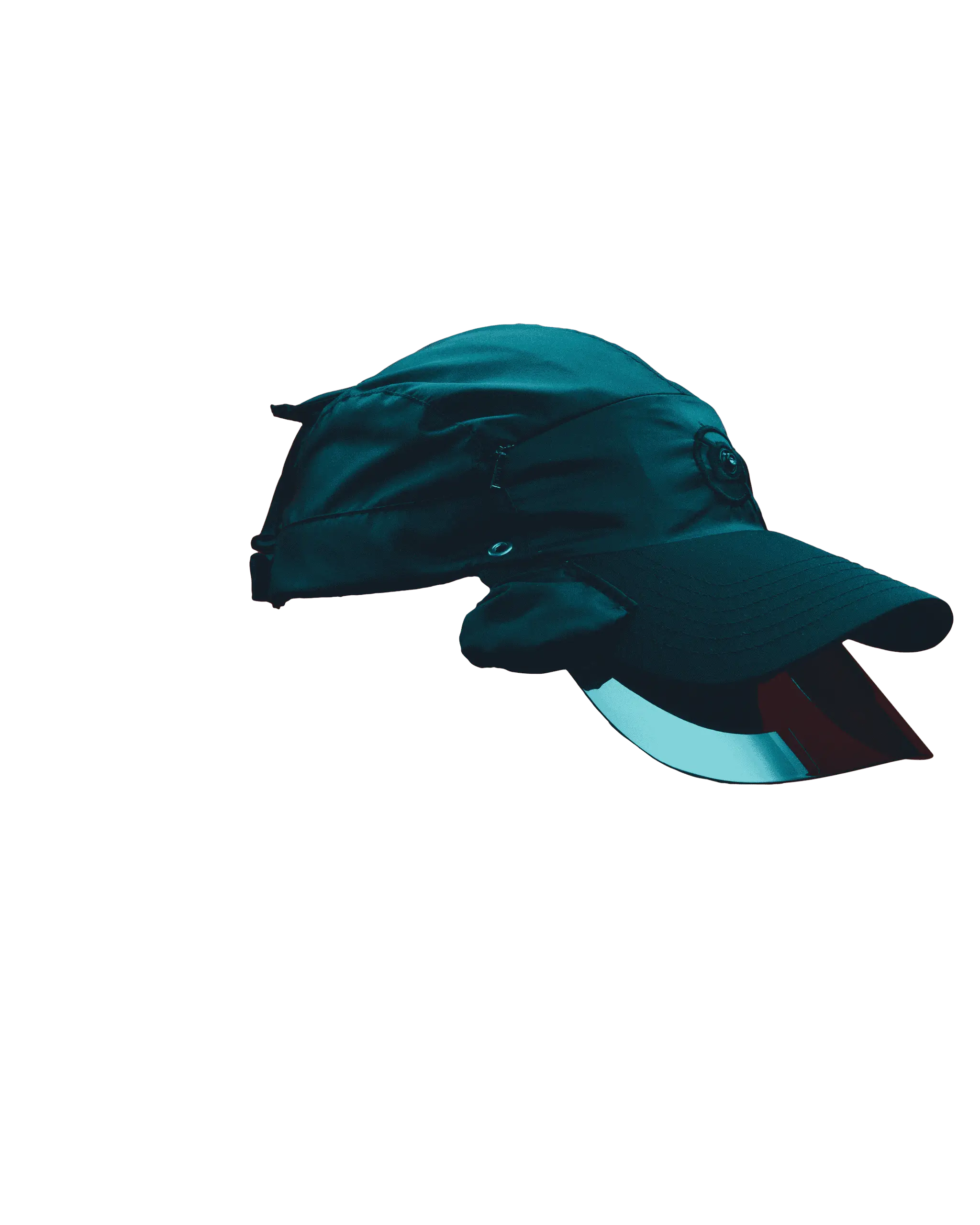 Captured Cap rotating through 180 degrees.