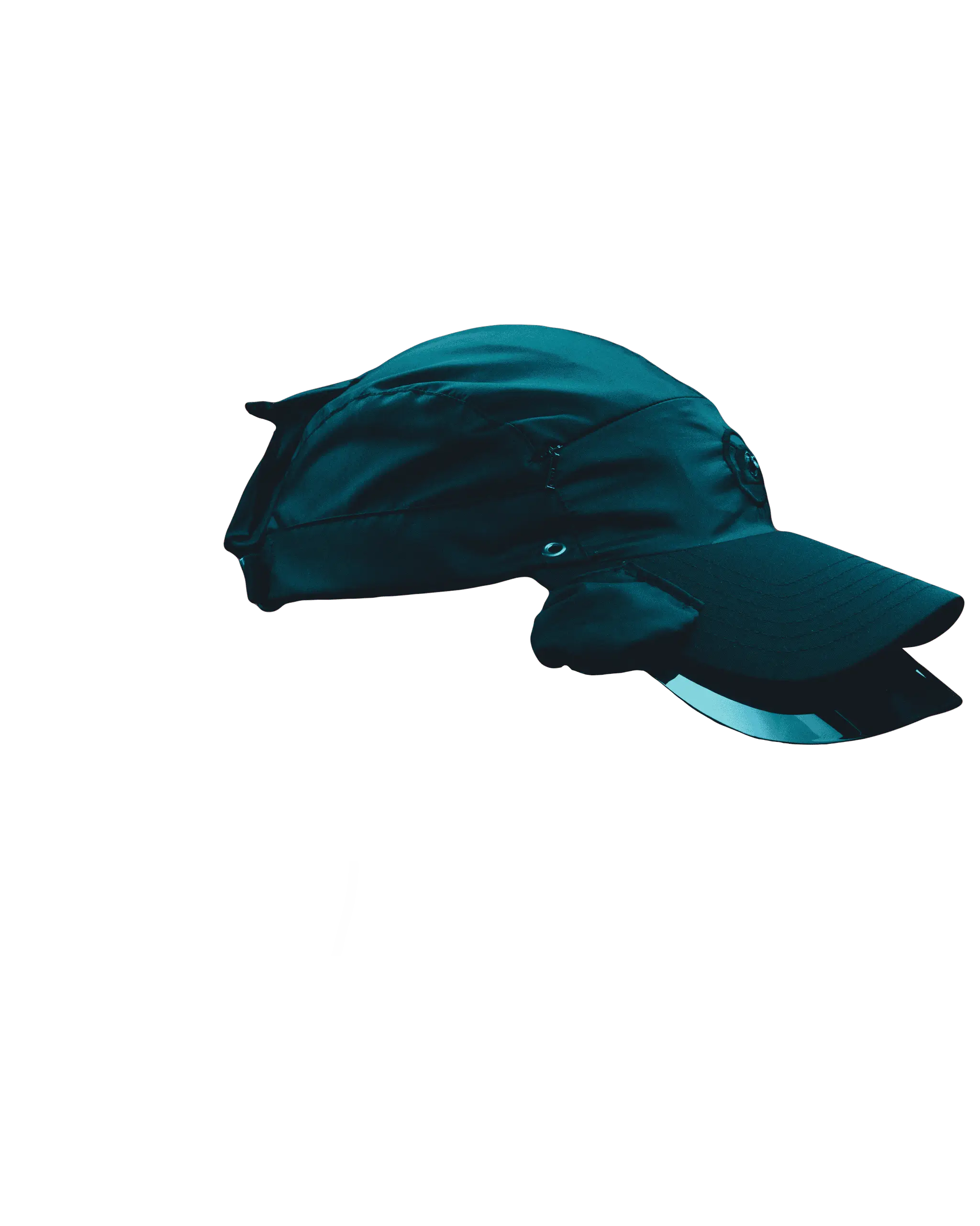 Captured Cap rotating through 180 degrees.