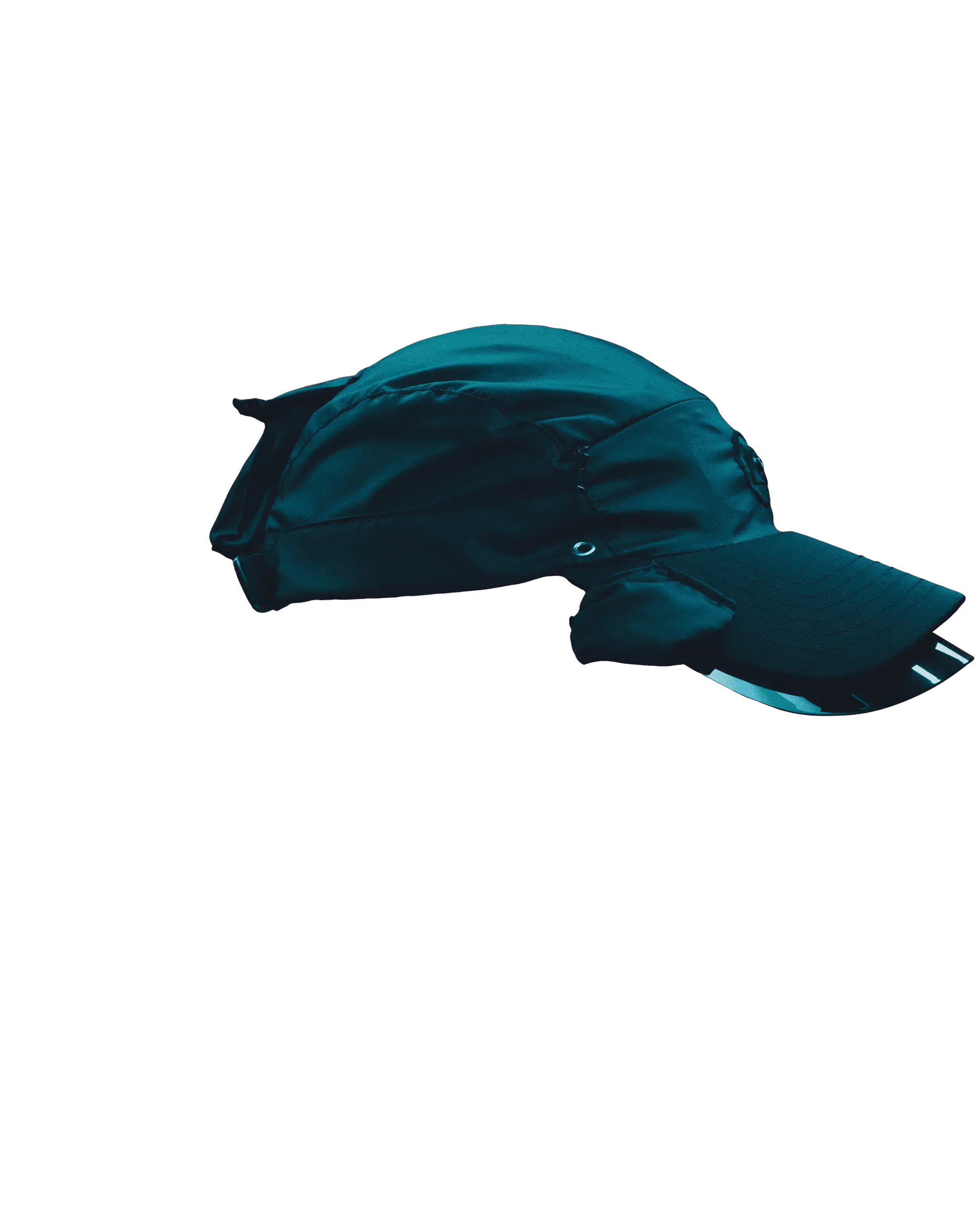 Captured Cap rotating through 180 degrees.